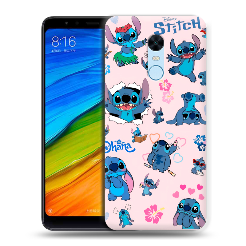 Пластиковый чехол на Xiaomi RedMi 5 Plus с принтом Лило и Стич Пластиковый чехол на Xiaomi RedMi 5 Plus с принтом Лило и Стич