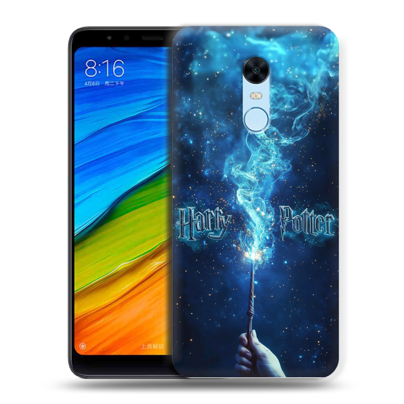 Силиконовый противоударный чехол на Xiaomi RedMi 5 Plus с принтом Harry Potter Гарри Поттер Силиконовый противоударный чехол на Xiaomi RedMi 5 Plus с принтом Harry Potter Гарри Поттер