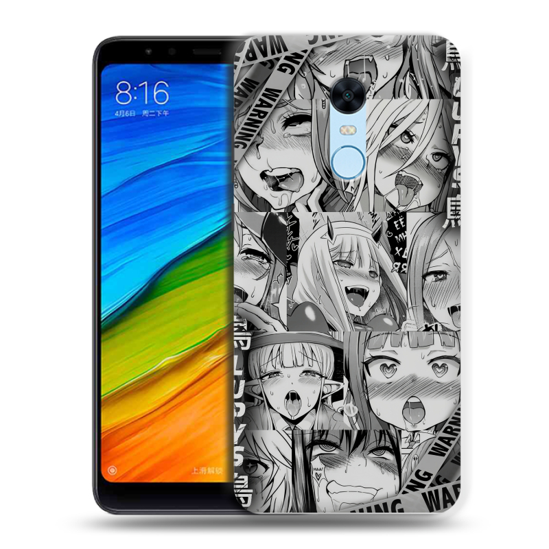 Пластиковый чехол на Xiaomi RedMi 5 Plus с принтом Ahegao Ахегао Аниме Пластиковый чехол на Xiaomi RedMi 5 Plus с принтом Ahegao Ахегао Аниме