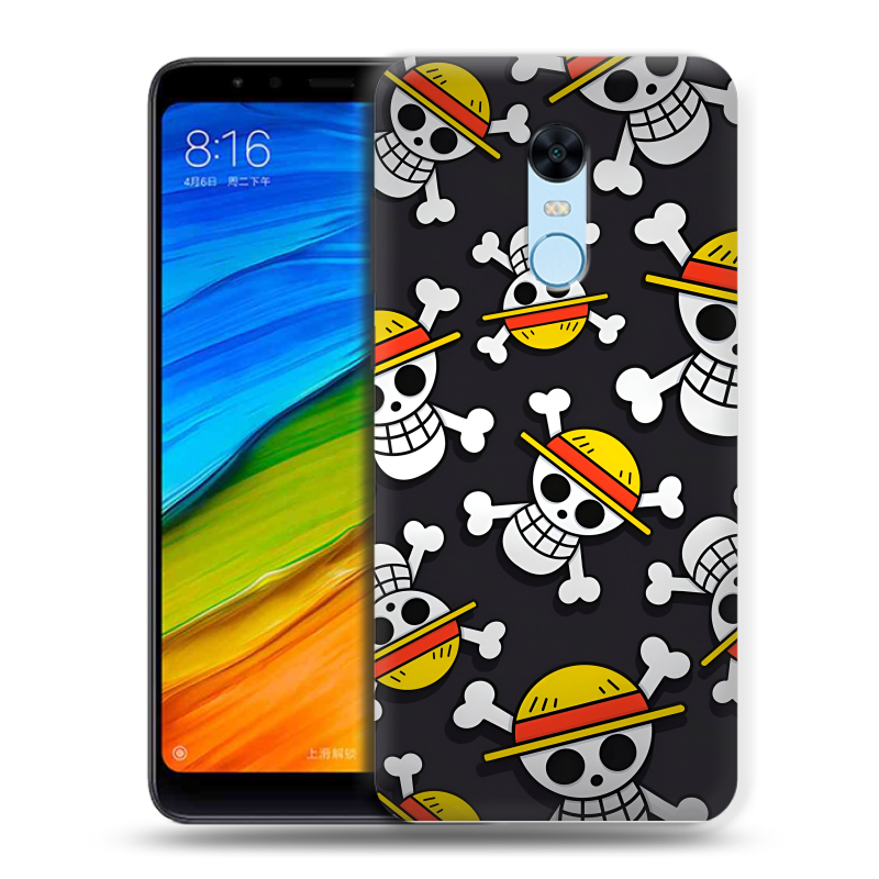Силиконовый противоударный чехол на Xiaomi RedMi 5 Plus с принтом One Piece Ван Пис Силиконовый противоударный чехол на Xiaomi RedMi 5 Plus с принтом One Piece Ван Пис