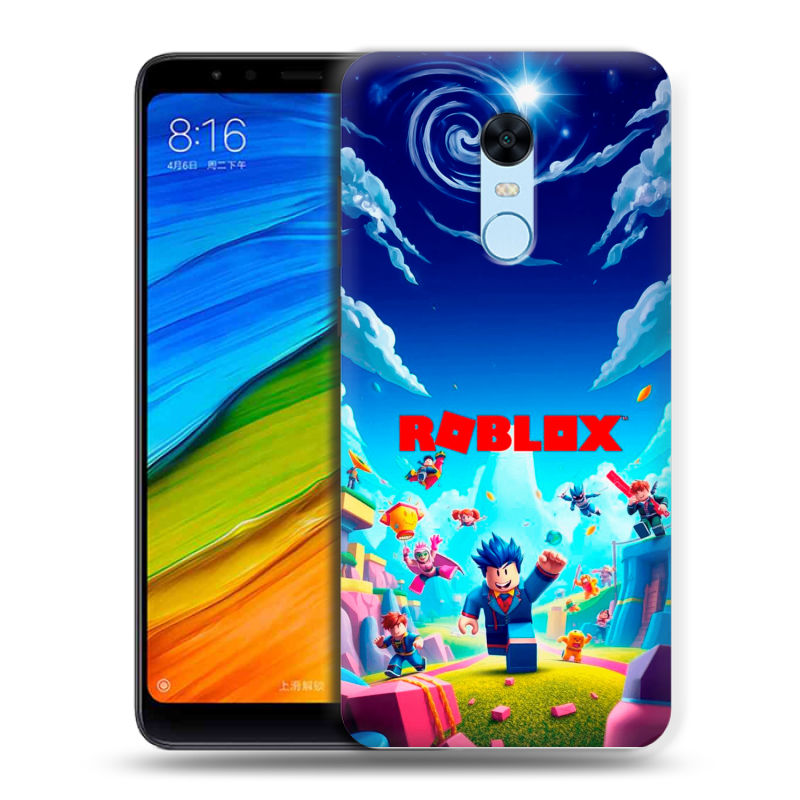 Пластиковый чехол на Xiaomi RedMi 5 Plus с принтом Roblox Роблокс Пластиковый чехол на Xiaomi RedMi 5 Plus с принтом Roblox Роблокс