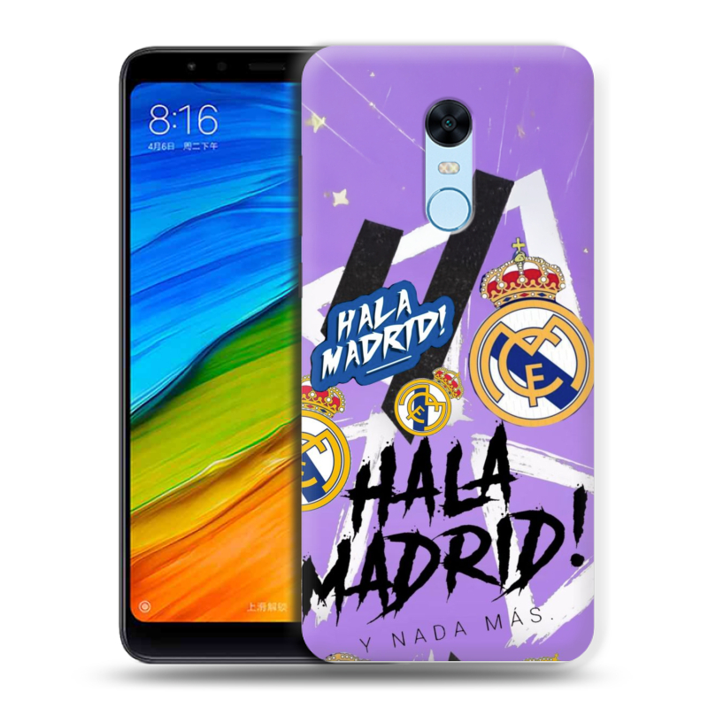 Силиконовый противоударный чехол на Xiaomi RedMi 5 Plus с принтом Real Madrid Реал Мадрид Силиконовый противоударный чехол на Xiaomi RedMi 5 Plus с принтом Real Madrid Реал Мадрид