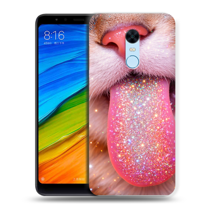 Силиконовый противоударный чехол на Xiaomi RedMi 5 Plus с принтом для девочек Силиконовый противоударный чехол на Xiaomi RedMi 5 Plus с принтом для девочек