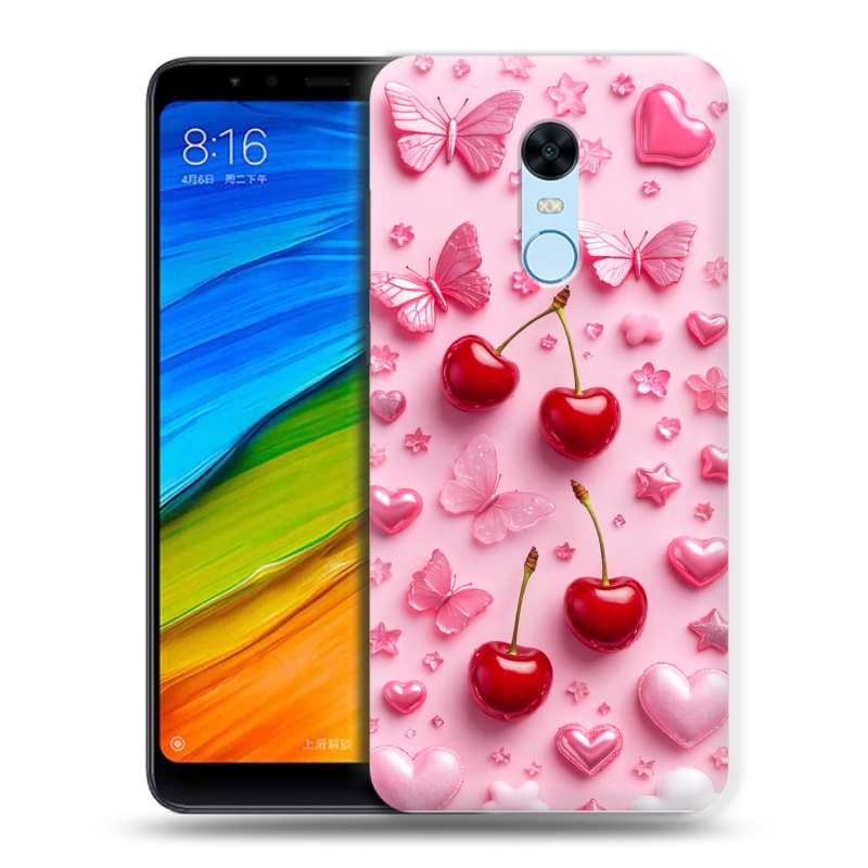 Пластиковый чехол на Xiaomi RedMi 5 Plus с принтом для девочек Пластиковый чехол на Xiaomi RedMi 5 Plus с принтом для девочек