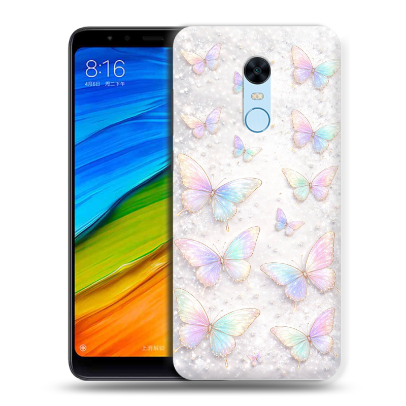 Силиконовый противоударный чехол на Xiaomi RedMi 5 Plus с принтом женский Силиконовый противоударный чехол на Xiaomi RedMi 5 Plus с принтом женский
