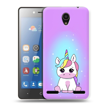 Силиконовый чехол на ZTE Blade L7 с принтом Единорог