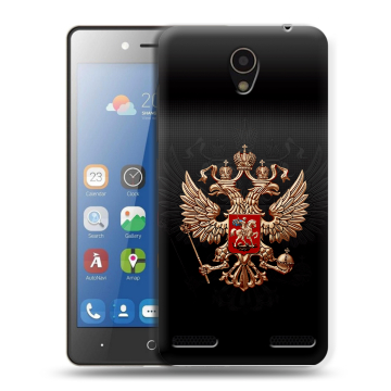 Силиконовый чехол на ZTE Blade L7 с принтом Герб России