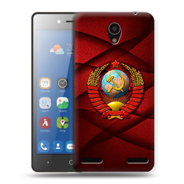Силиконовый чехол на ZTE Blade L7 с принтом Герб СССР