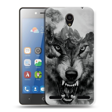 Силиконовый чехол на ZTE Blade L7 с принтом Волк