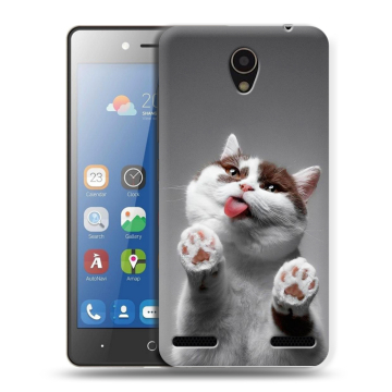 Силиконовый чехол на ZTE Blade L7 с принтом Коты
