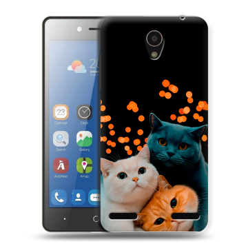 Силиконовый чехол на ZTE Blade L7 с принтом Кошки