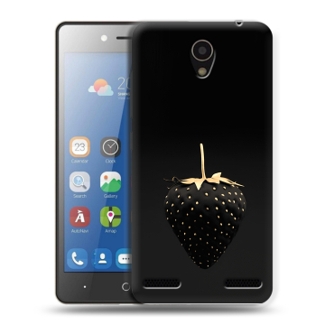 Силиконовый чехол на ZTE Blade L7 с принтом Черная клубника