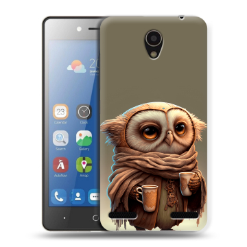 Силиконовый чехол на ZTE Blade L7 с принтом Сова