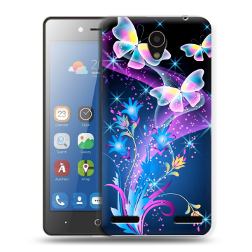 Силиконовый чехол на ZTE Blade L7 с принтом Бабочки