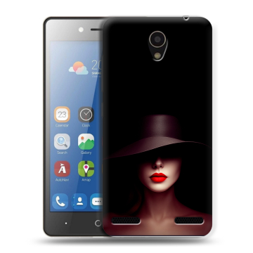 Силиконовый чехол на ZTE Blade L7 с принтом Девушка в шляпе Силиконовый чехол на ZTE Blade L7 с принтом Девушка в шляпе