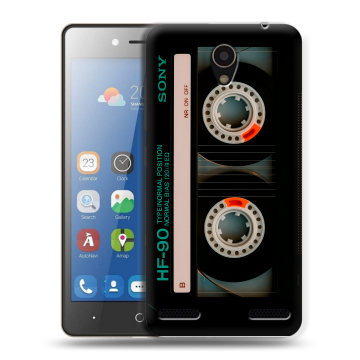 Силиконовый чехол на ZTE Blade L7 с принтом Кассета