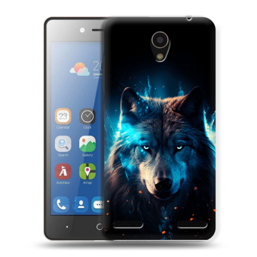 Силиконовый чехол на ZTE Blade L7 с принтом Волк ночной Силиконовый чехол на ZTE Blade L7 с принтом Волк ночной