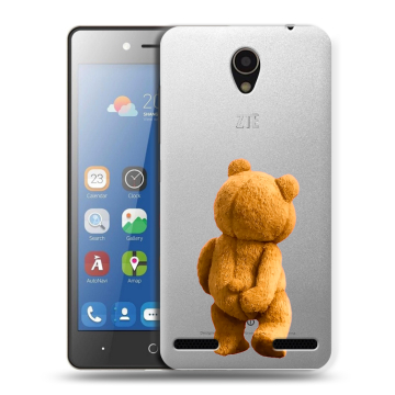 Силиконовый чехол на ZTE Blade L7 с принтом Медведь
