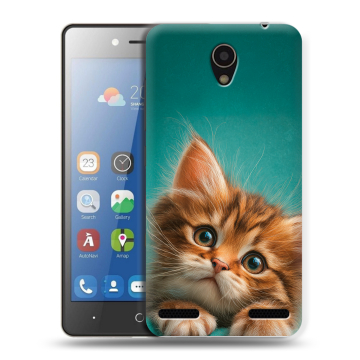 Силиконовый чехол на ZTE Blade L7 с принтом котенок