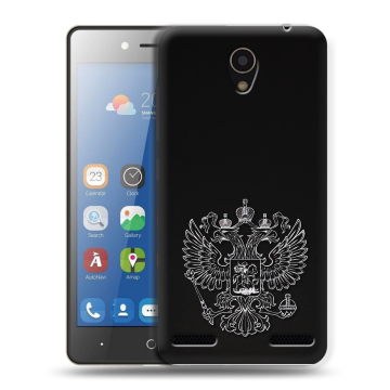 Силиконовый чехол на ZTE Blade L7 с принтом Герб России