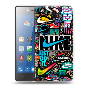 Силиконовый чехол на ZTE Blade L7 с принтом найк nike черный Силиконовый чехол на ZTE Blade L7 с принтом найк nike черный