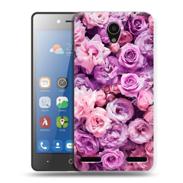 Силиконовый чехол на ZTE Blade L7 с принтом лавандовые розы
