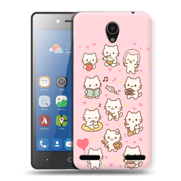 Силиконовый чехол на ZTE Blade L7 с принтом Hello Kitty Хелоу Кити Силиконовый чехол на ZTE Blade L7 с принтом Hello Kitty Хелоу Кити