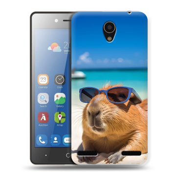 Силиконовый чехол на ZTE Blade L7 с принтом Капибара