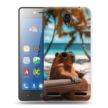 Силиконовый чехол на ZTE Blade L7 с принтом Капибара