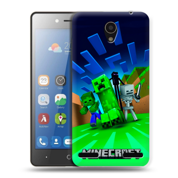 Силиконовый чехол на ZTE Blade L7 с принтом Майнкрафт Силиконовый чехол на ZTE Blade L7 с принтом Майнкрафт