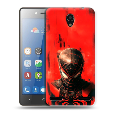 Силиконовый чехол на ZTE Blade L7 с принтом человек паук spiderman