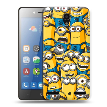 Силиконовый чехол на ZTE Blade L7 с принтом Миньоны