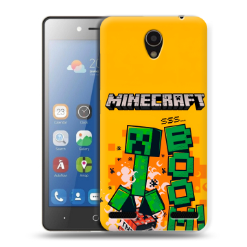 Силиконовый чехол на ZTE Blade L7 с принтом Майнкрафт Minecraft Силиконовый чехол на ZTE Blade L7 с принтом Майнкрафт Minecraft