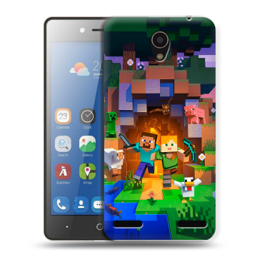 Силиконовый чехол на ZTE Blade L7 с принтом Майнкрафт Minecraft Силиконовый чехол на ZTE Blade L7 с принтом Майнкрафт Minecraft