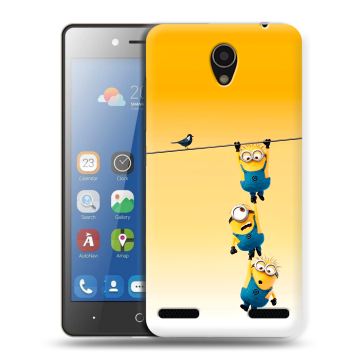 Силиконовый чехол на ZTE Blade L7 с принтом Миньоны Силиконовый чехол на ZTE Blade L7 с принтом Миньоны