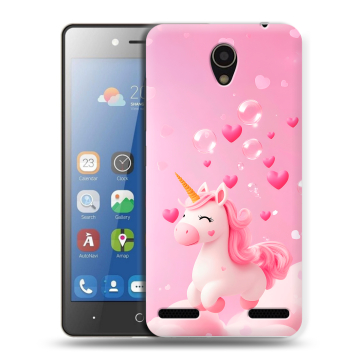 Силиконовый чехол на ZTE Blade L7 с принтом Единорог
