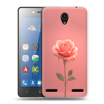 Силиконовый чехол на ZTE Blade L7 с принтом Розовая роза