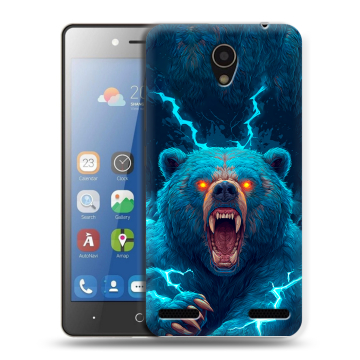 Силиконовый чехол на ZTE Blade L7 с принтом Медведь