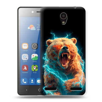 Силиконовый чехол на ZTE Blade L7 с принтом Медведь