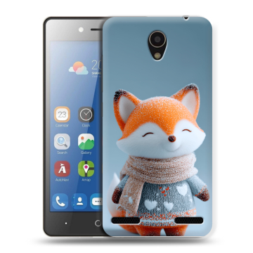 Силиконовый чехол на ZTE Blade L7 с принтом Лиса
