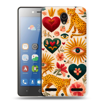 Силиконовый чехол на ZTE Blade L7 с принтом Модный принт