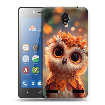 Силиконовый чехол на ZTE Blade L7 с принтом Милая сова