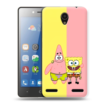 Силиконовый чехол на ZTE Blade L7 с принтом Спанч боб Спанчбоб