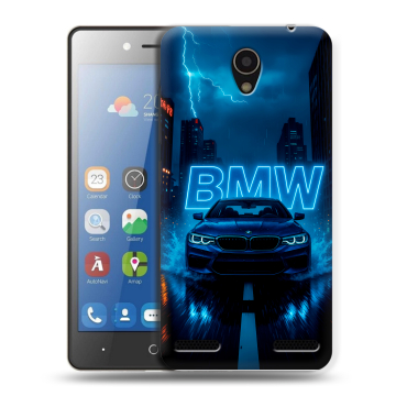 Силиконовый чехол на ZTE Blade L7 с принтом BMW БМВ
