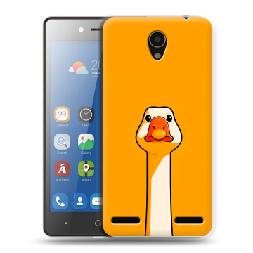 Силиконовый чехол на ZTE Blade L7 с принтом Смешная утка