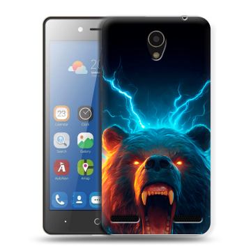 Силиконовый чехол на ZTE Blade L7 с принтом Медведь