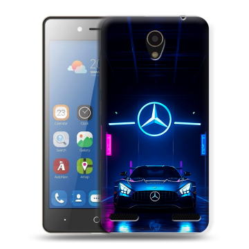Силиконовый чехол на ZTE Blade L7 с принтом Mercedes Мерседес