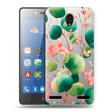 Силиконовый чехол на ZTE Blade L7 с принтом женский