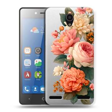 Силиконовый чехол на ZTE Blade L7 с принтом цветы