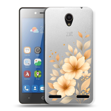 Силиконовый чехол на ZTE Blade L7 с принтом для девушки